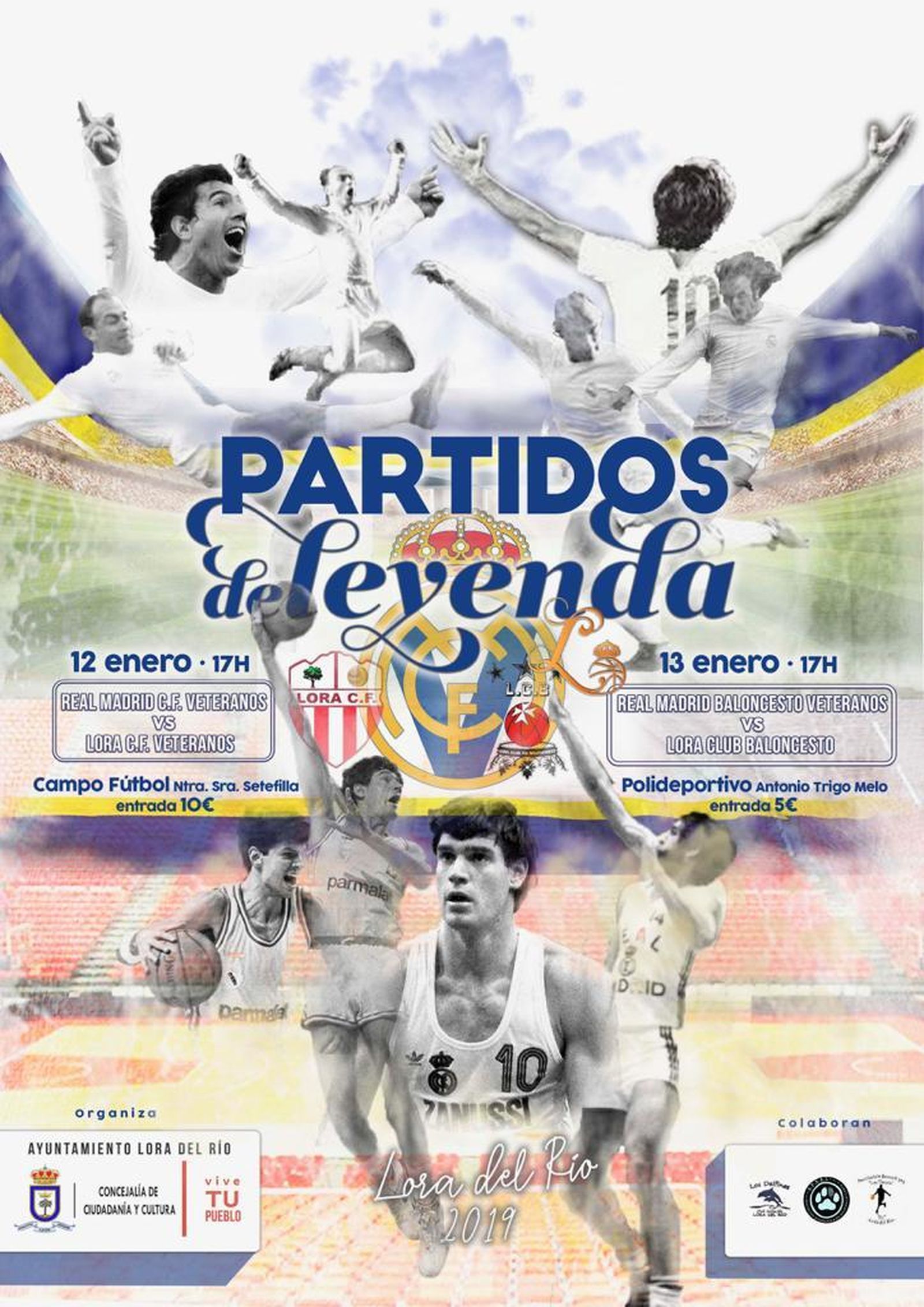 Cartel anunciador de los partidos