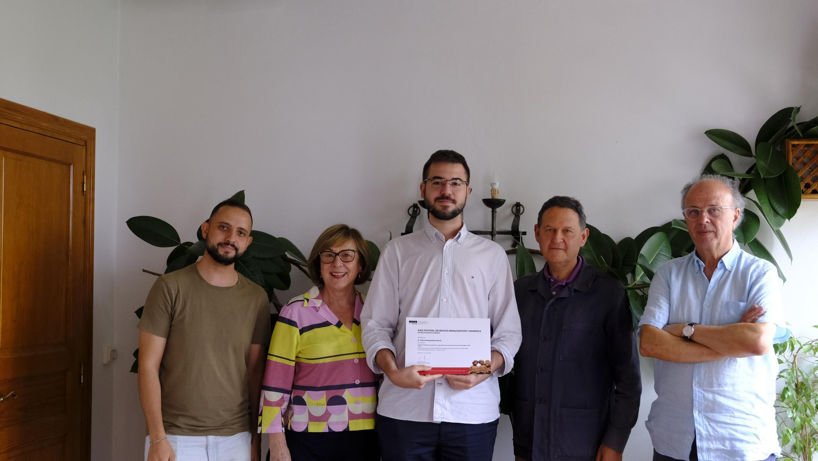 Entrega de diplomas a los alumnos del seminario de historia del Festival de Vélez Blanco