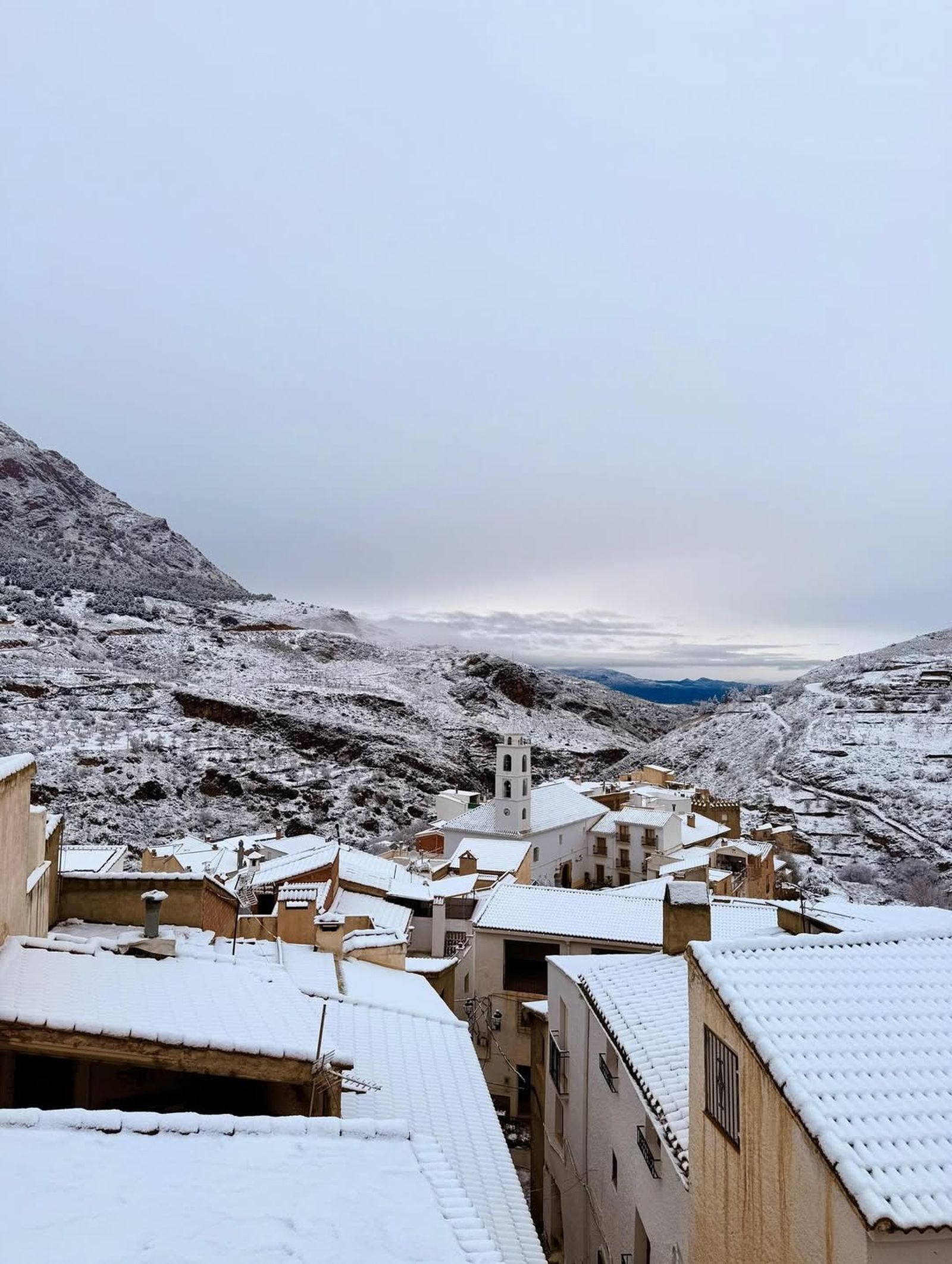 La nieve ha cubierto Bacares este 10 de marzo