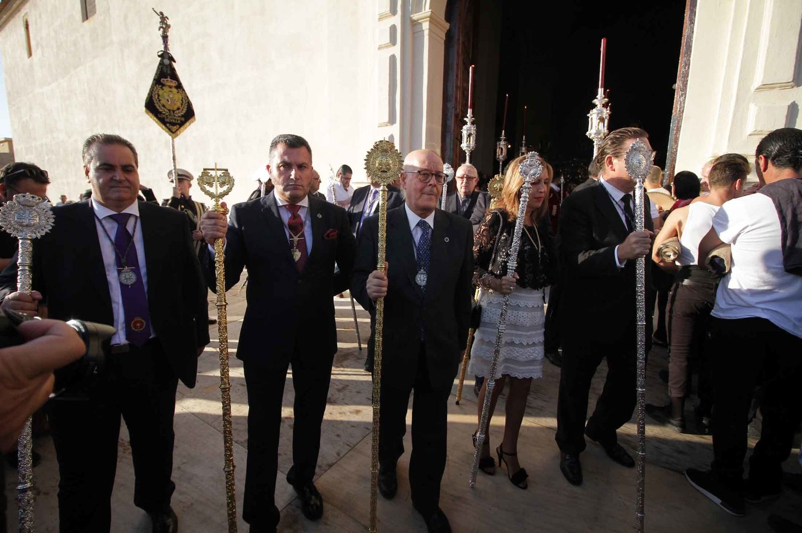 Imágenes del Señor de Pasión en la procesión del centenario de la hermandad