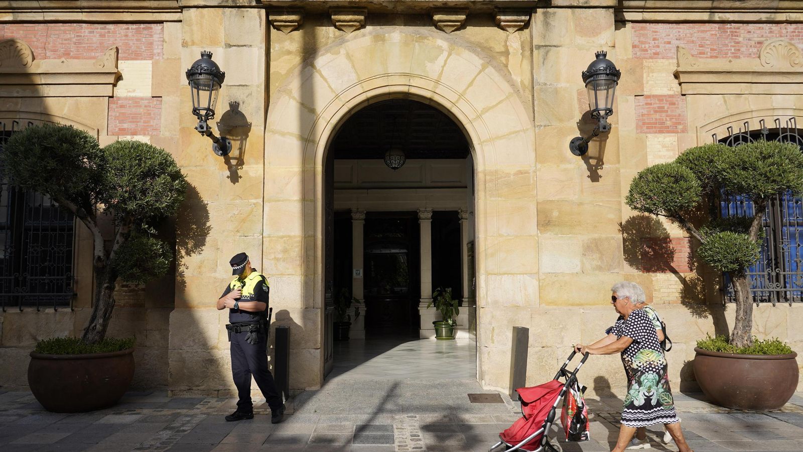 La fachada del Ayuntamiento de Algeciras.