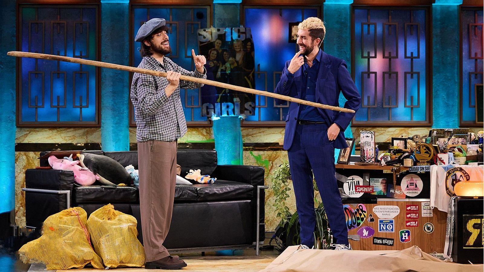 David Uclés y David Broncano durante la entrevista de esta semana en La Revuelta.