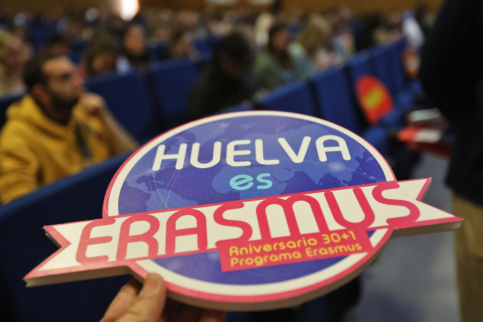 Imágenes de la Welcome Ceremony para dar la bienvenida al alumnado Erasmus que estudiará en la UHU