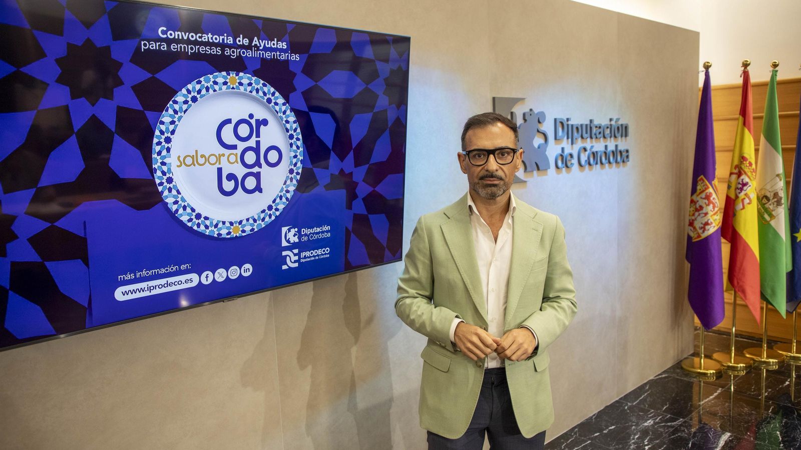 El delegado del Área en la institución provincial, Félix Romero, en la presentación