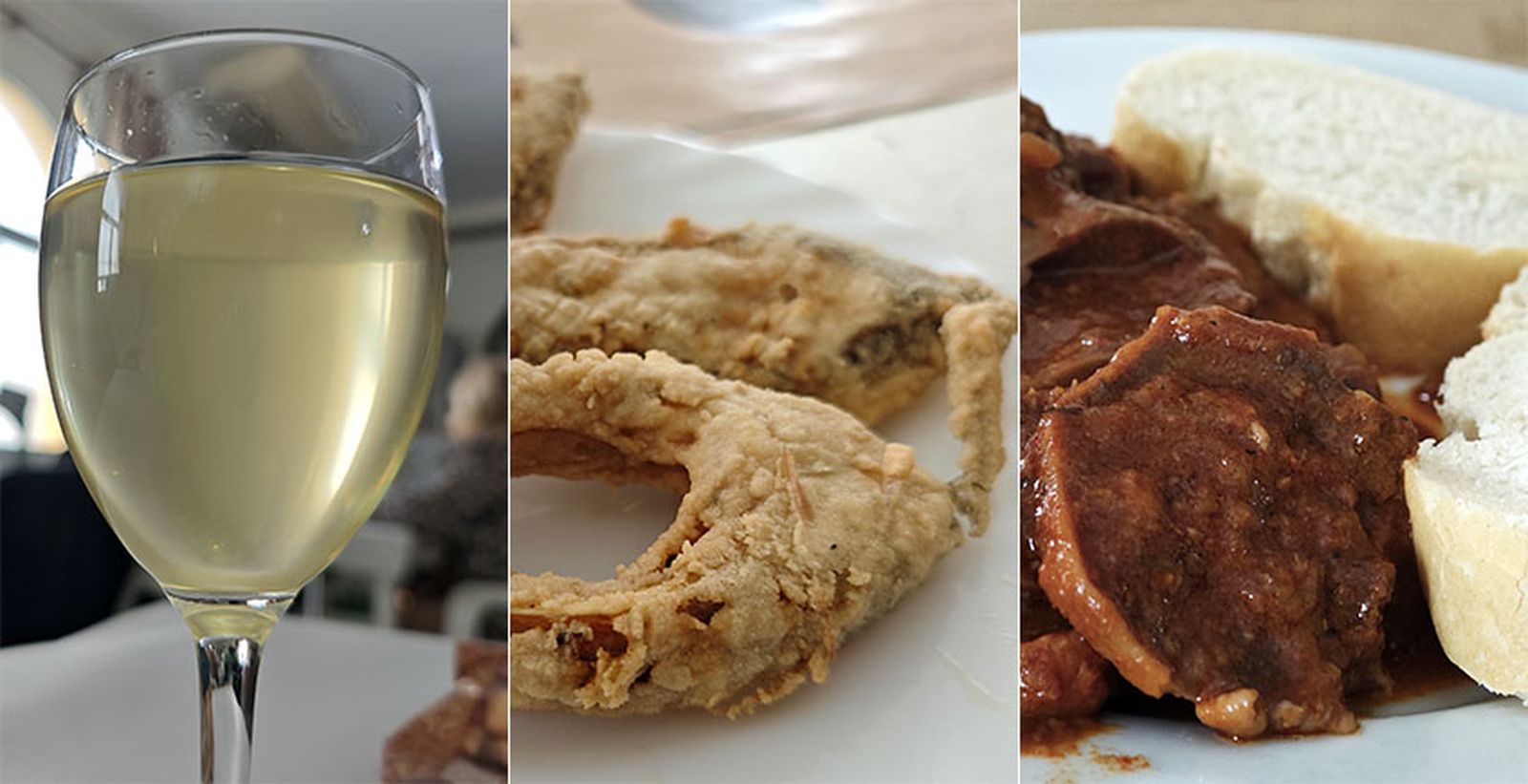 Mosto fresquito, albures en adobo y una estratosférica lengua en tomate