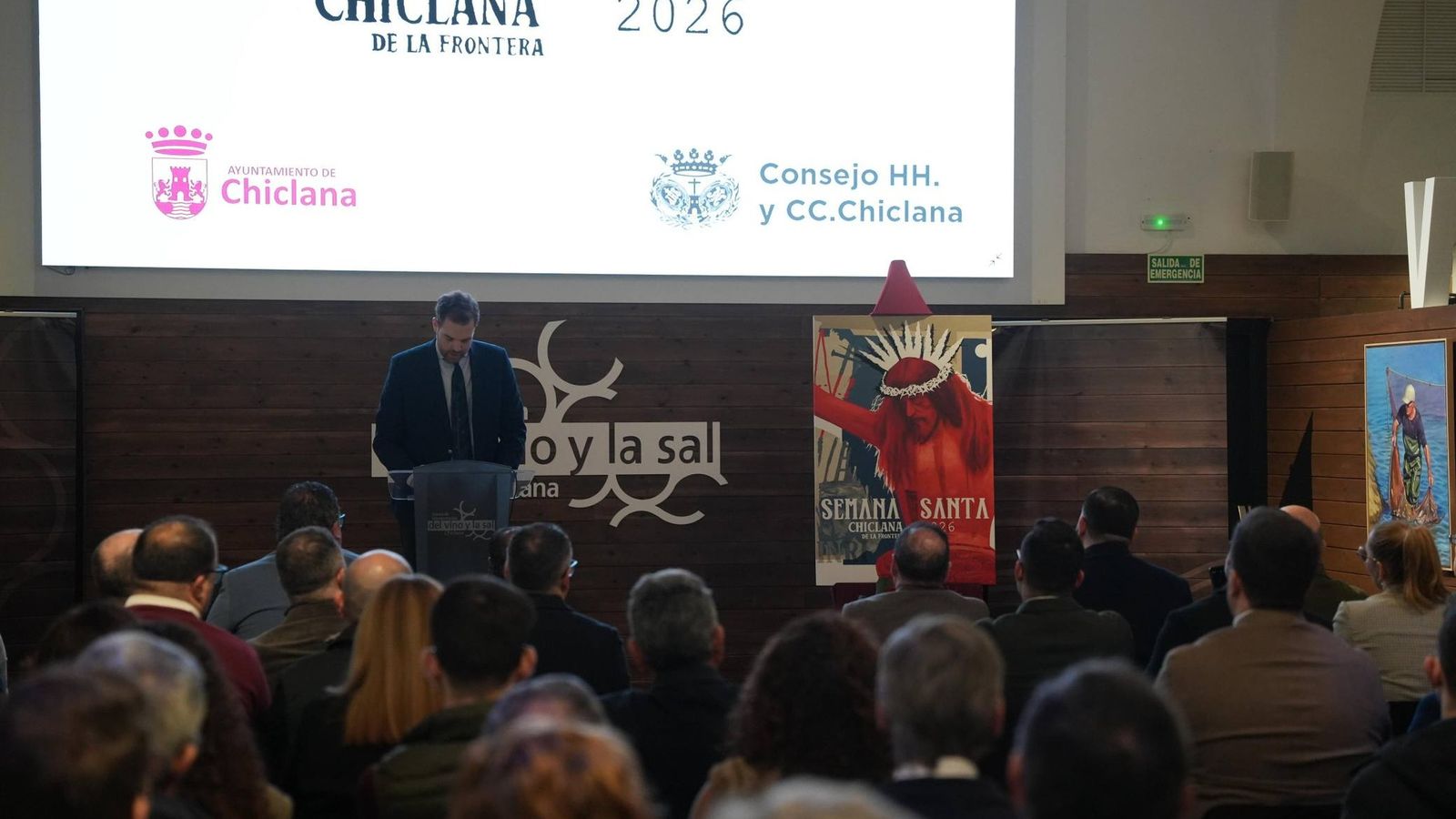 El autor intervino en el acto.