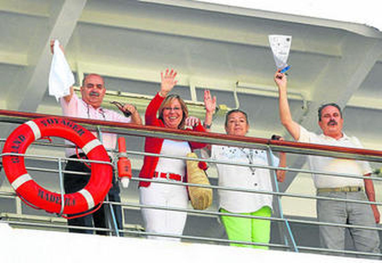 Uno de los grupos que estrenaron en 2010 el 'Grand Voyager' en una de sus primeras salidas desde Cádiz.