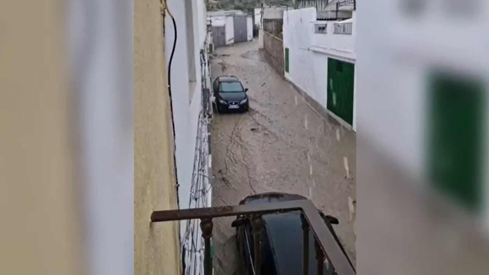 Temporal en Higuera de Calatrava. Imagen de archivo.