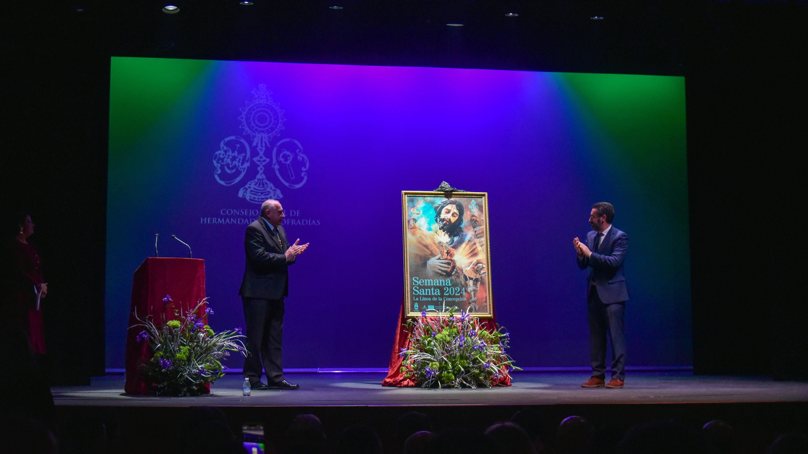 La presentación del cartel de la Semana Santa de La Línea 2024, en imágenes