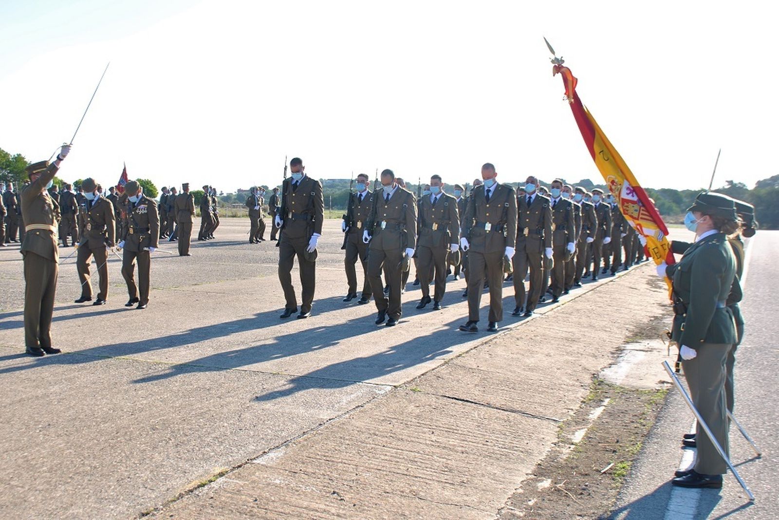 Jura de bandera de aspirantes en Camposoto.