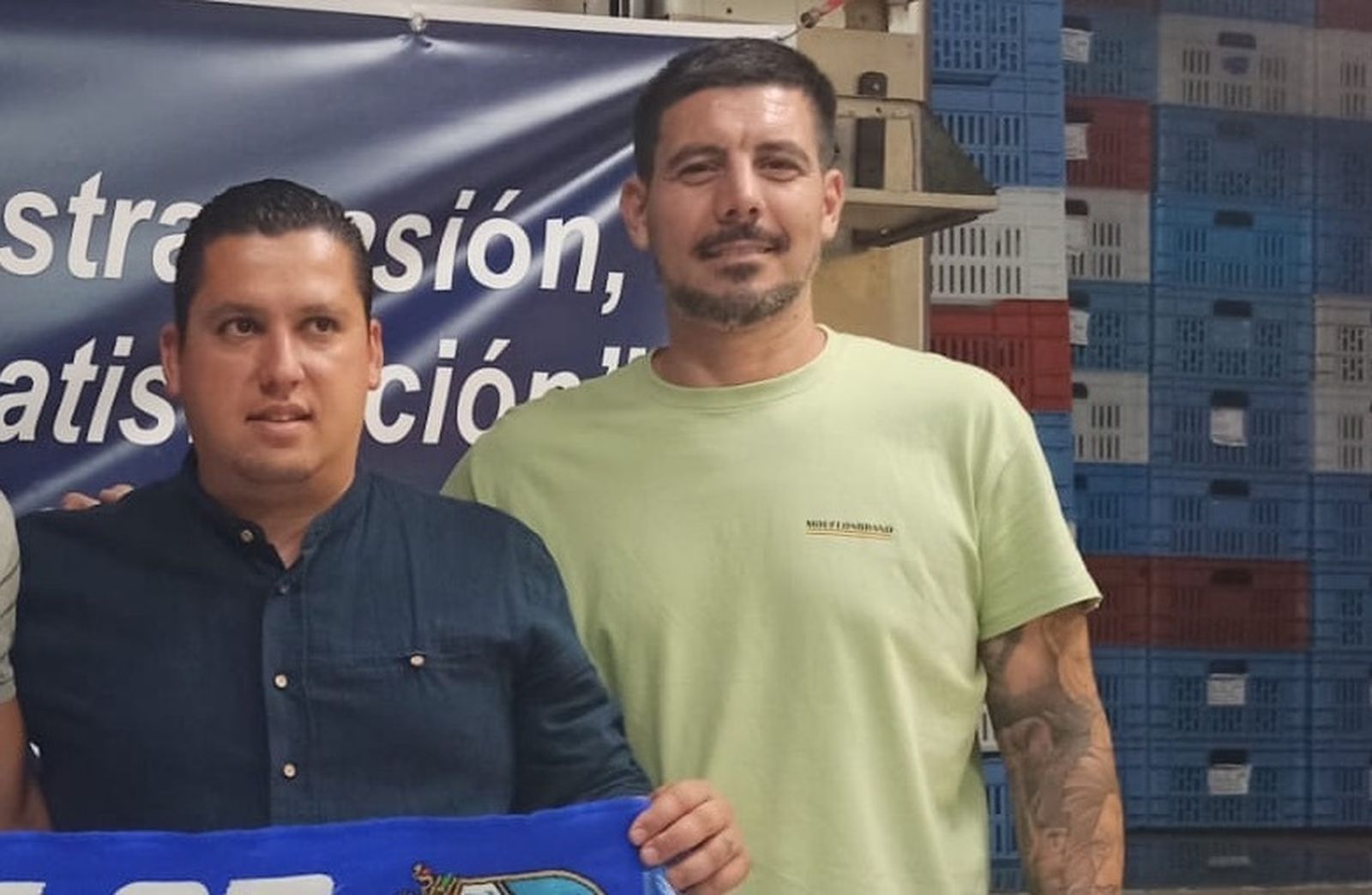 Miguel Ángel Gutiérrez, consejero y miembro de la comisión deportiva, junto a Jorge Garrido, vicepresidente del club.