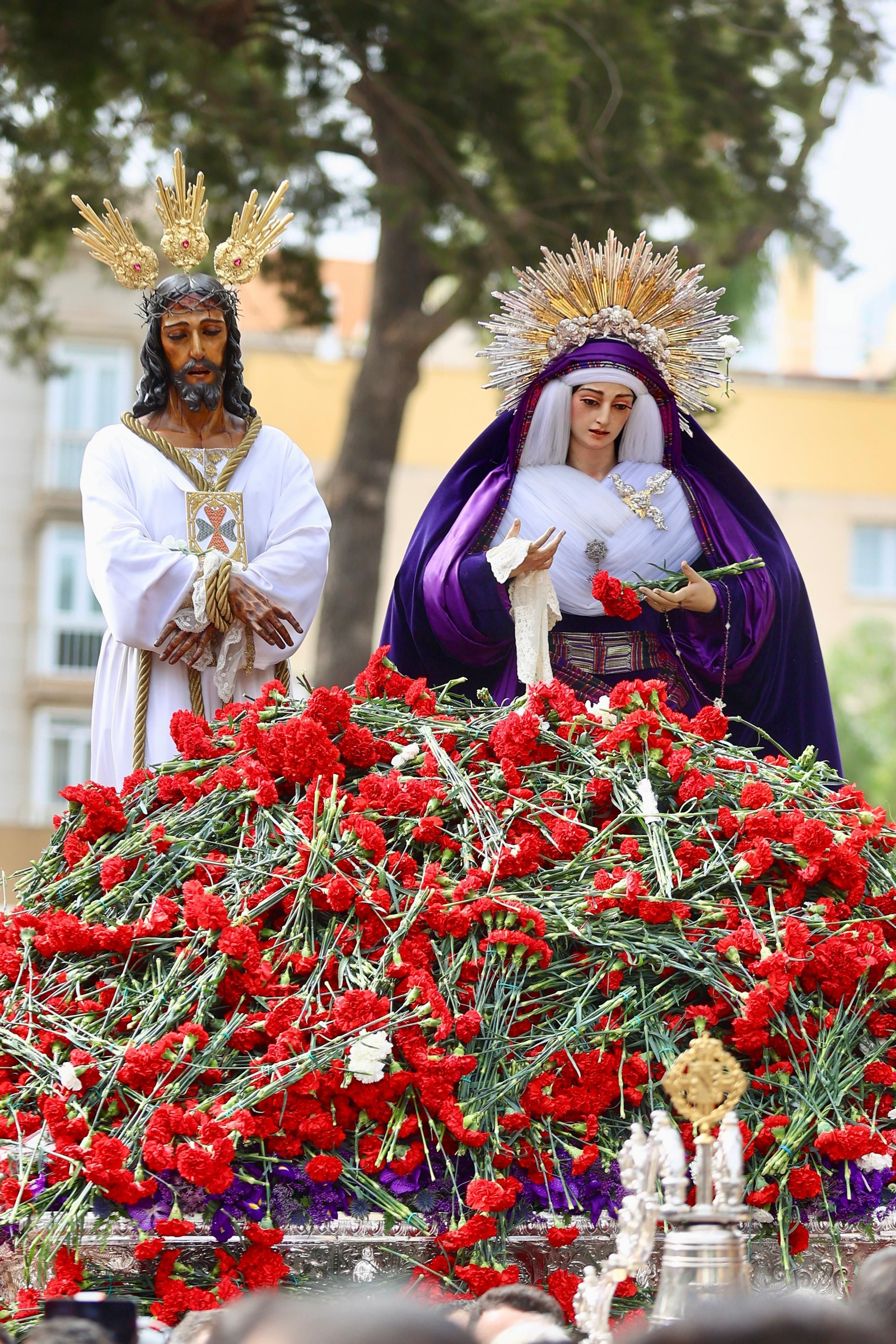 Las fotos del traslado del Cautivo el Sábado de Pasión en Málaga