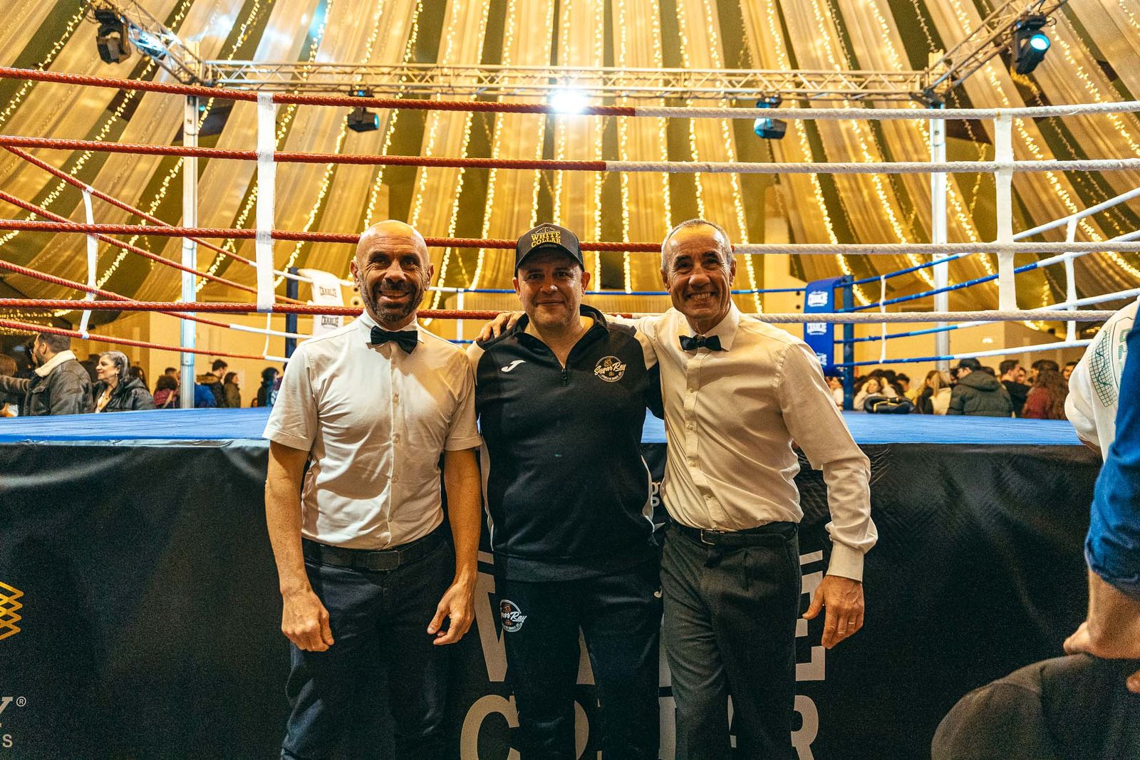En imágenes: golpes solidarios en una impresionante White Collar Boxing