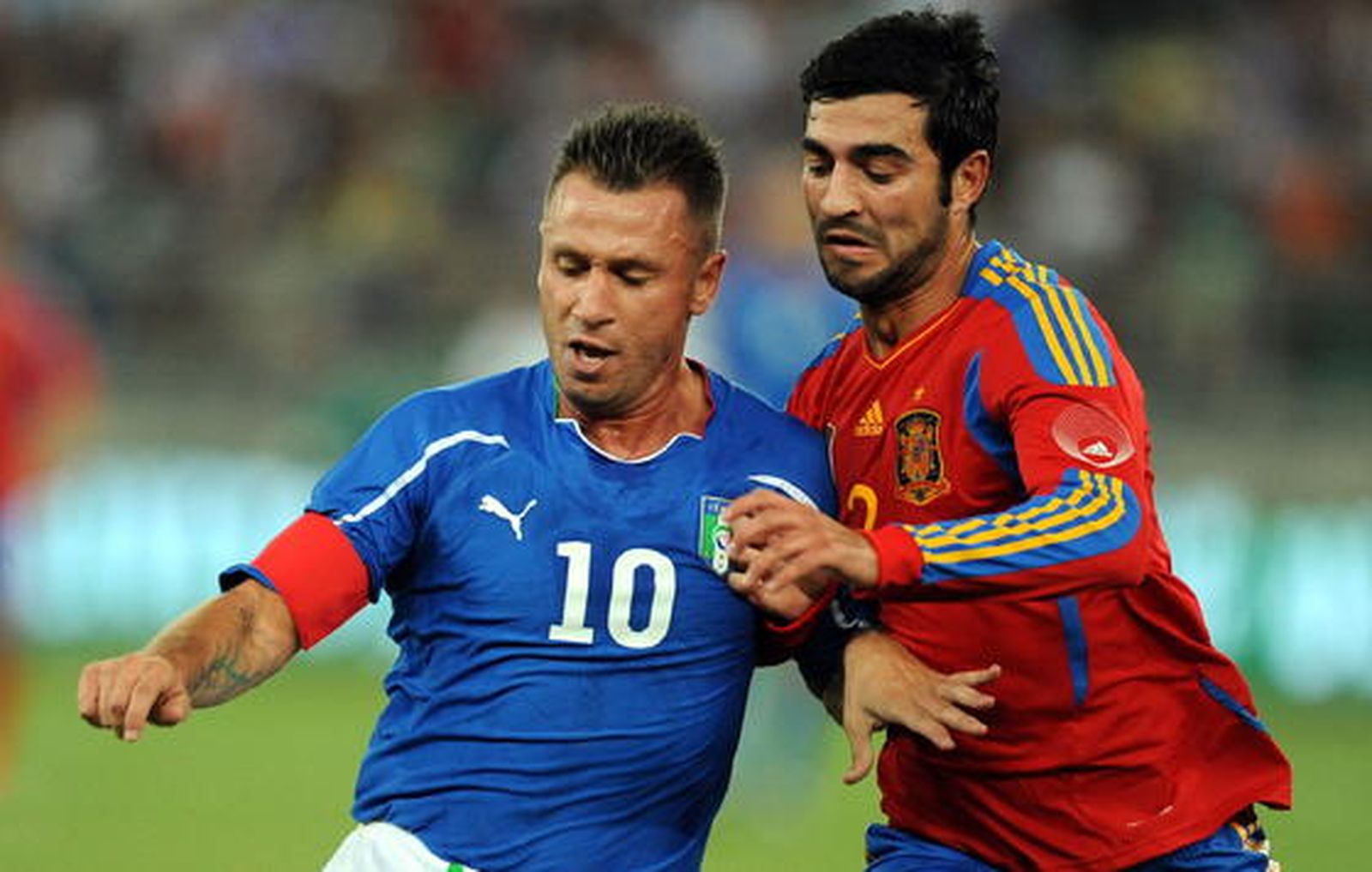La selección española cayó 2-1 frente a Italia en el amistoso jugado en Bari.

Foto: AFP