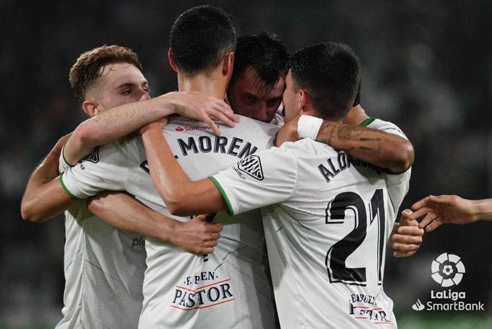 El Racing celebra un gol.