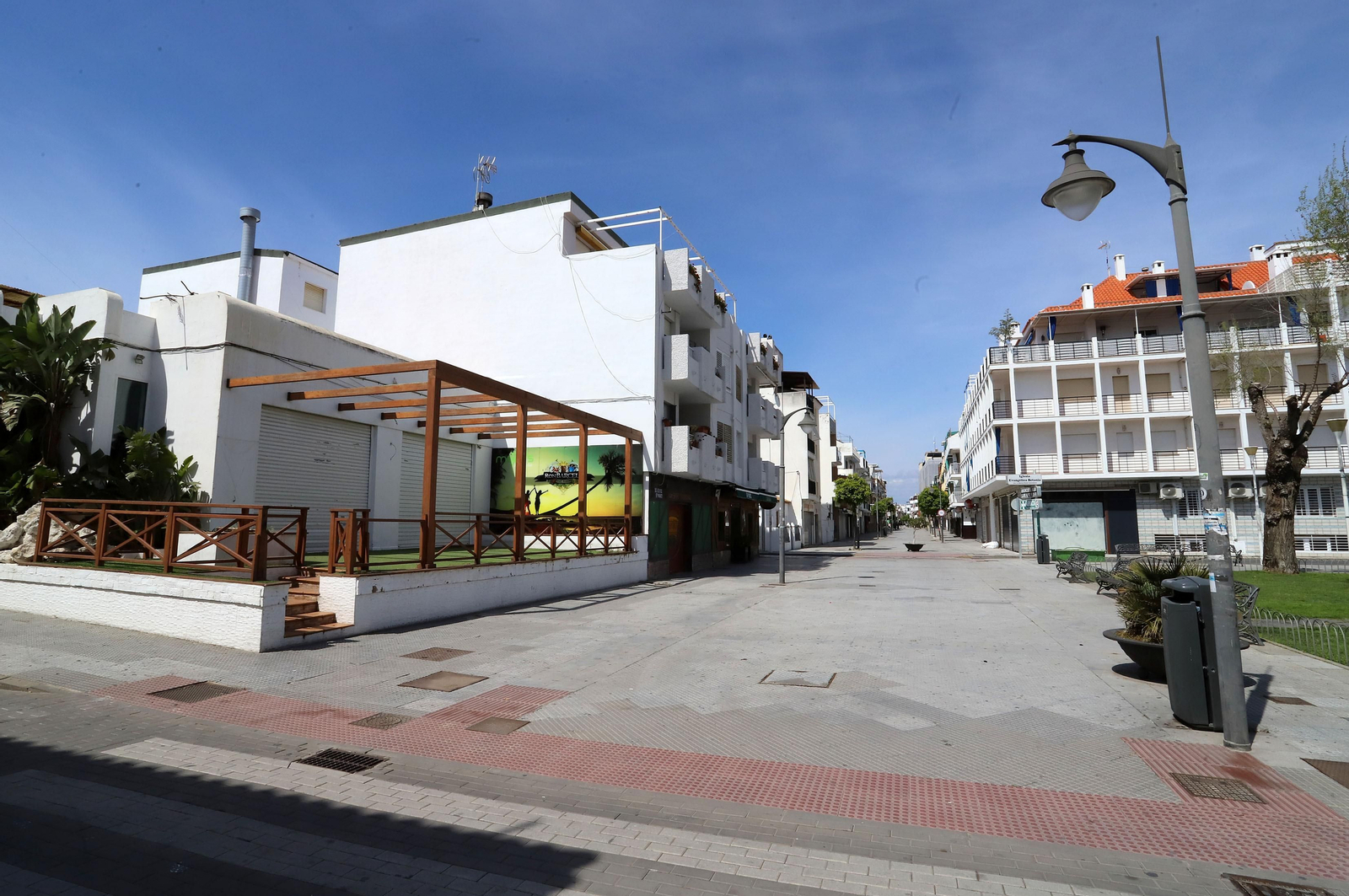 Imágenes del confinamiento en Punta Umbría