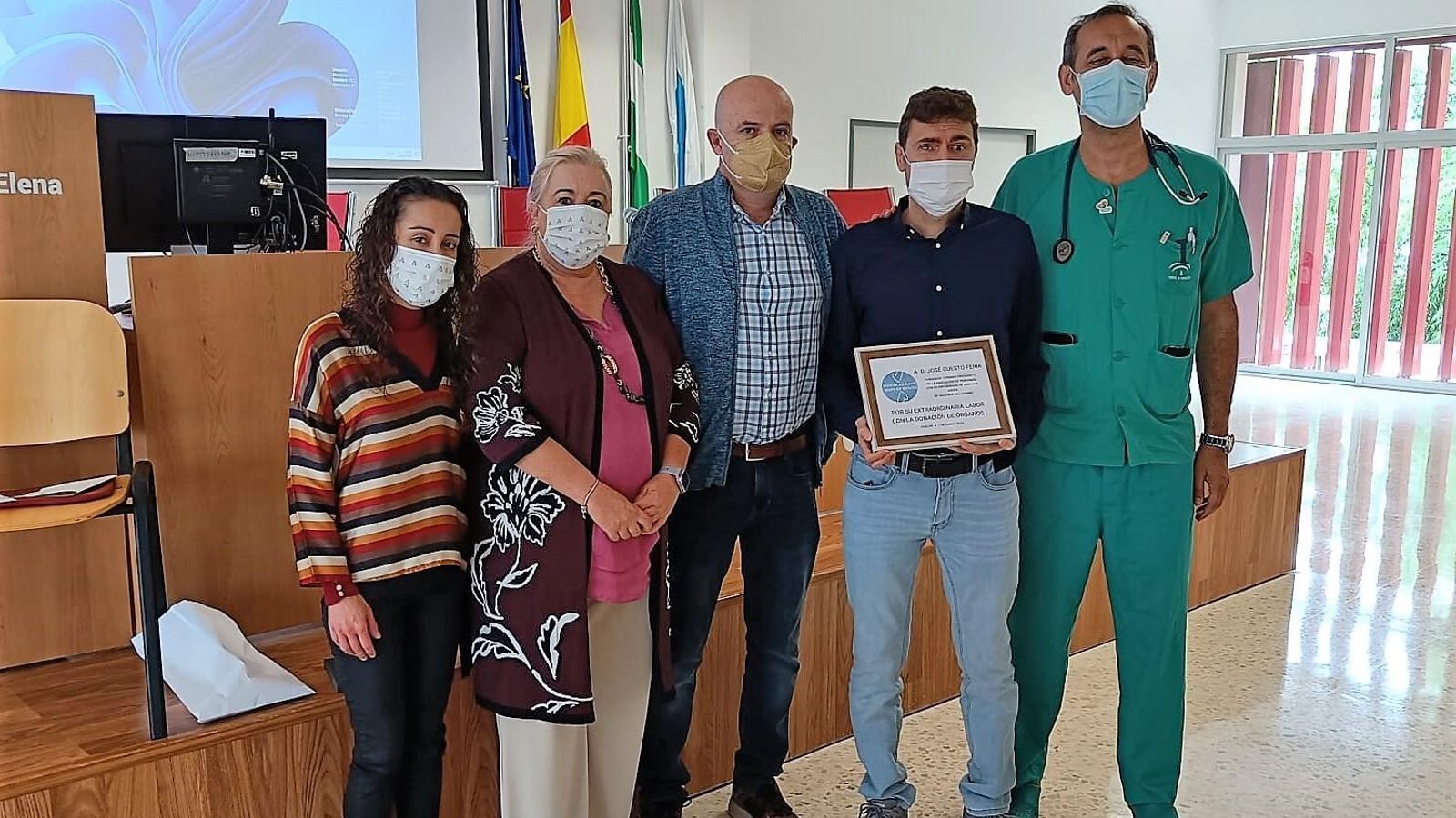 José Cueto recoge el premio.
