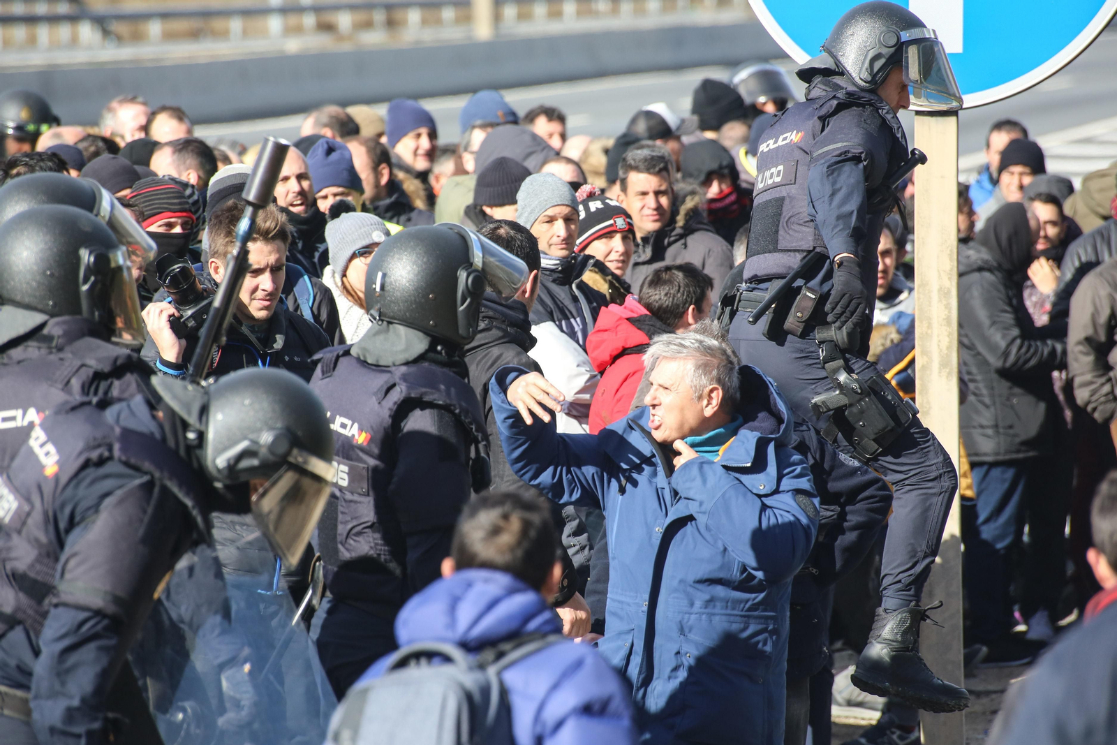 Las imágenes de las cargas policiales en Madrid