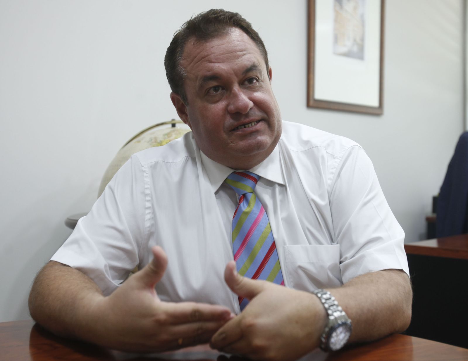 Jon Ander Sánchez, en su despacho de Sevilla 2.