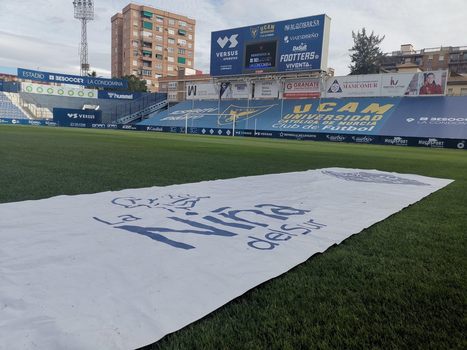 La Condomina de Murcia, antes de un partido a puerta cerrada esta temporada.