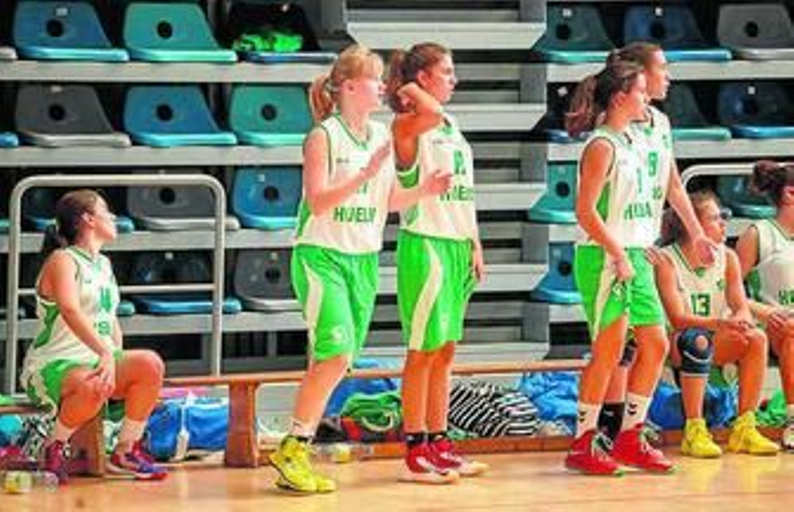 Lucía (11), Rosa (9) y Ángela (8), tres de las convocadas.