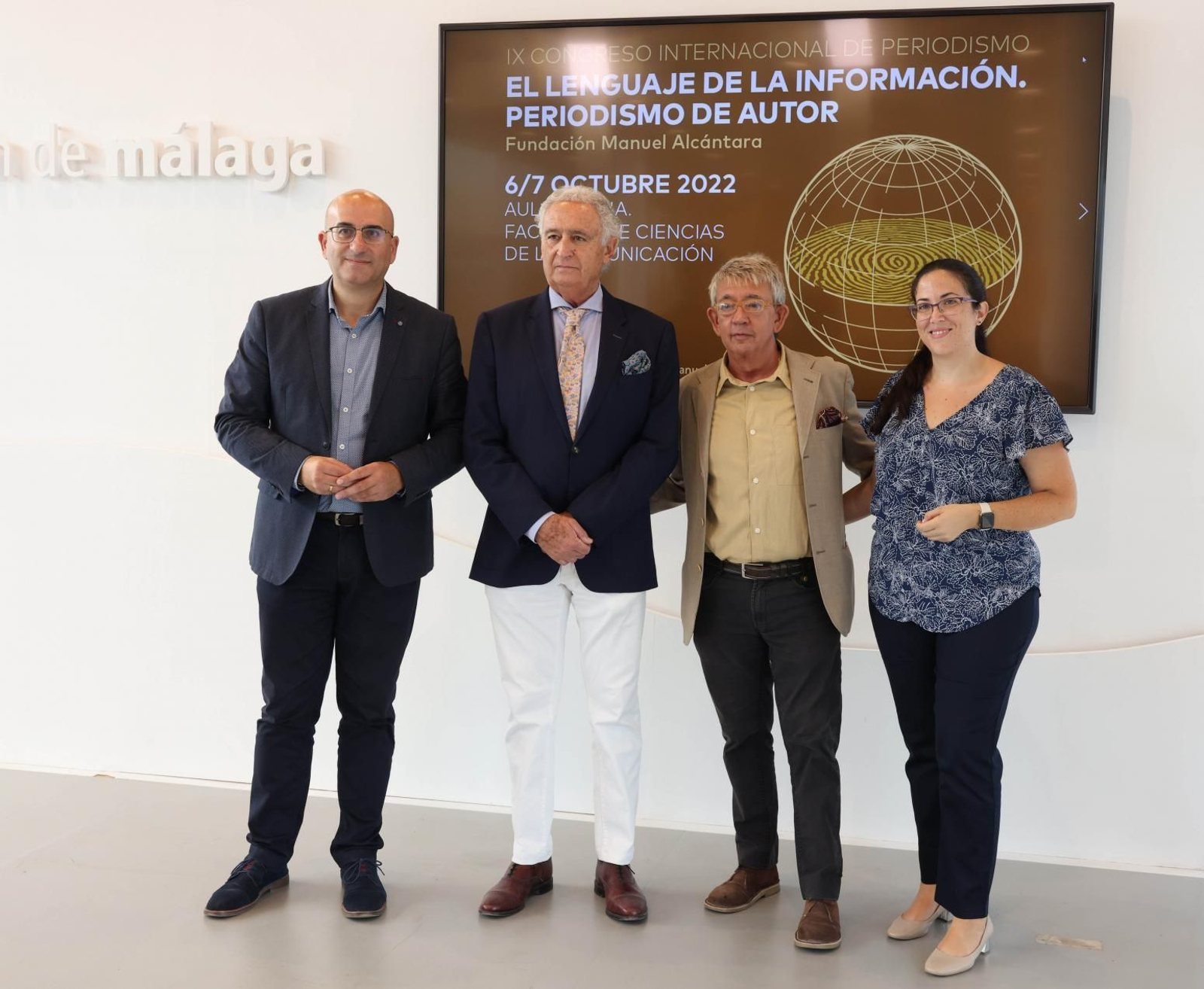 Presentación del IX Congreso Internacional de Periodismo de la Fundación Manuel Alcántara, este miércoles.