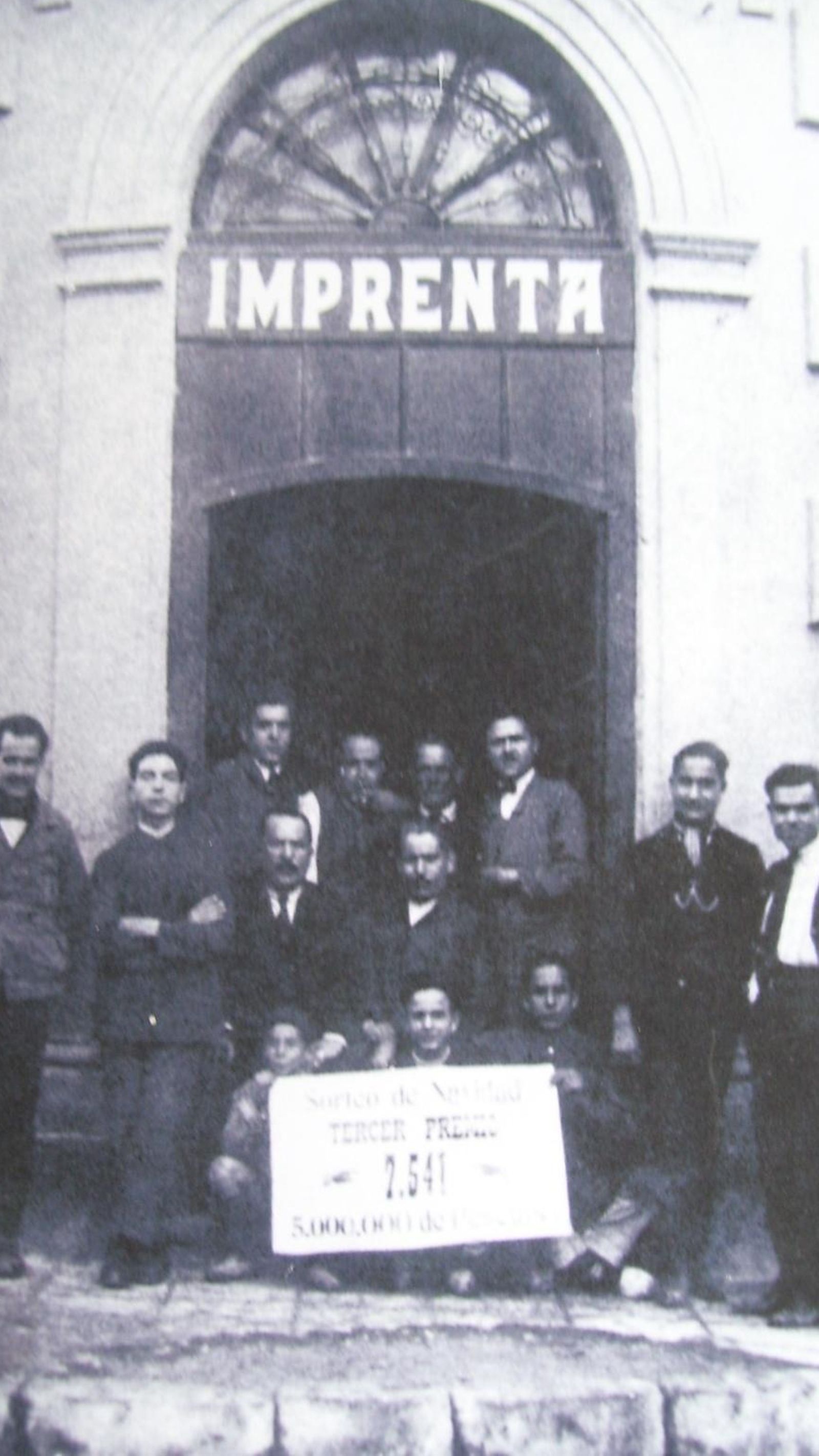 En 1896 los empleados de esta imprenta se repartieron tres millones de pesetas.