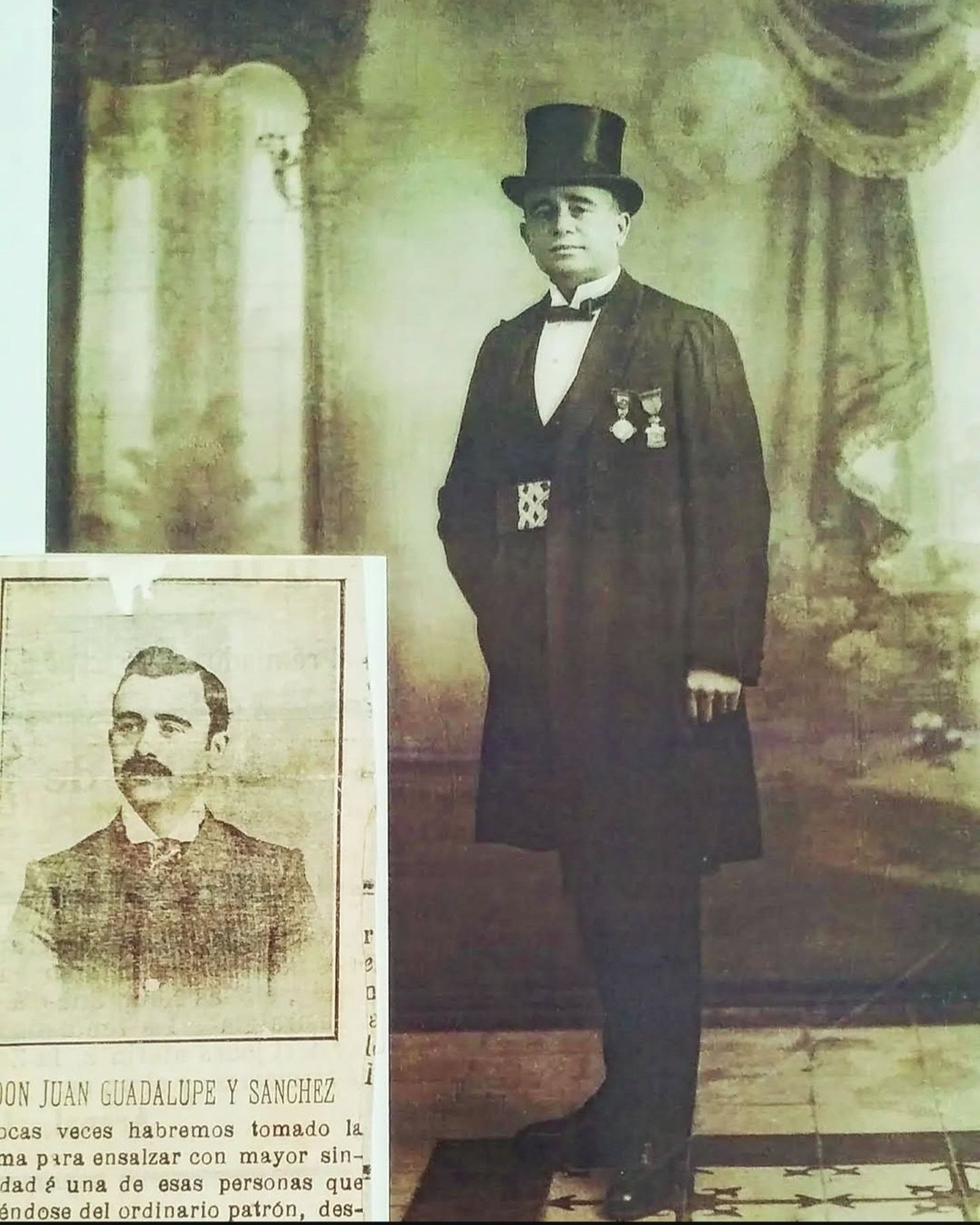 Dos imágenes de Juan Guadalupe Sánchez.