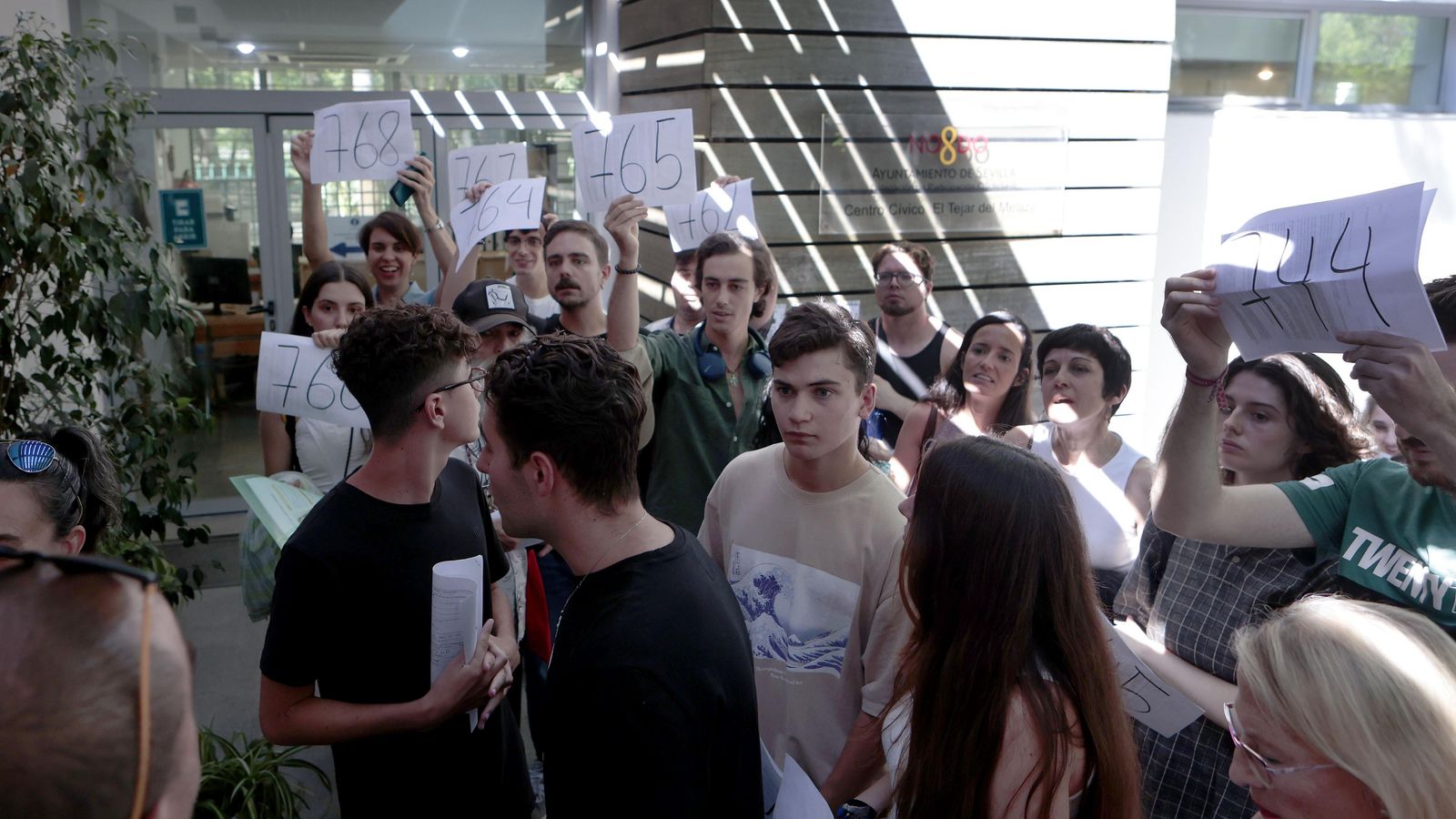 Otro momento del proceso de selección.