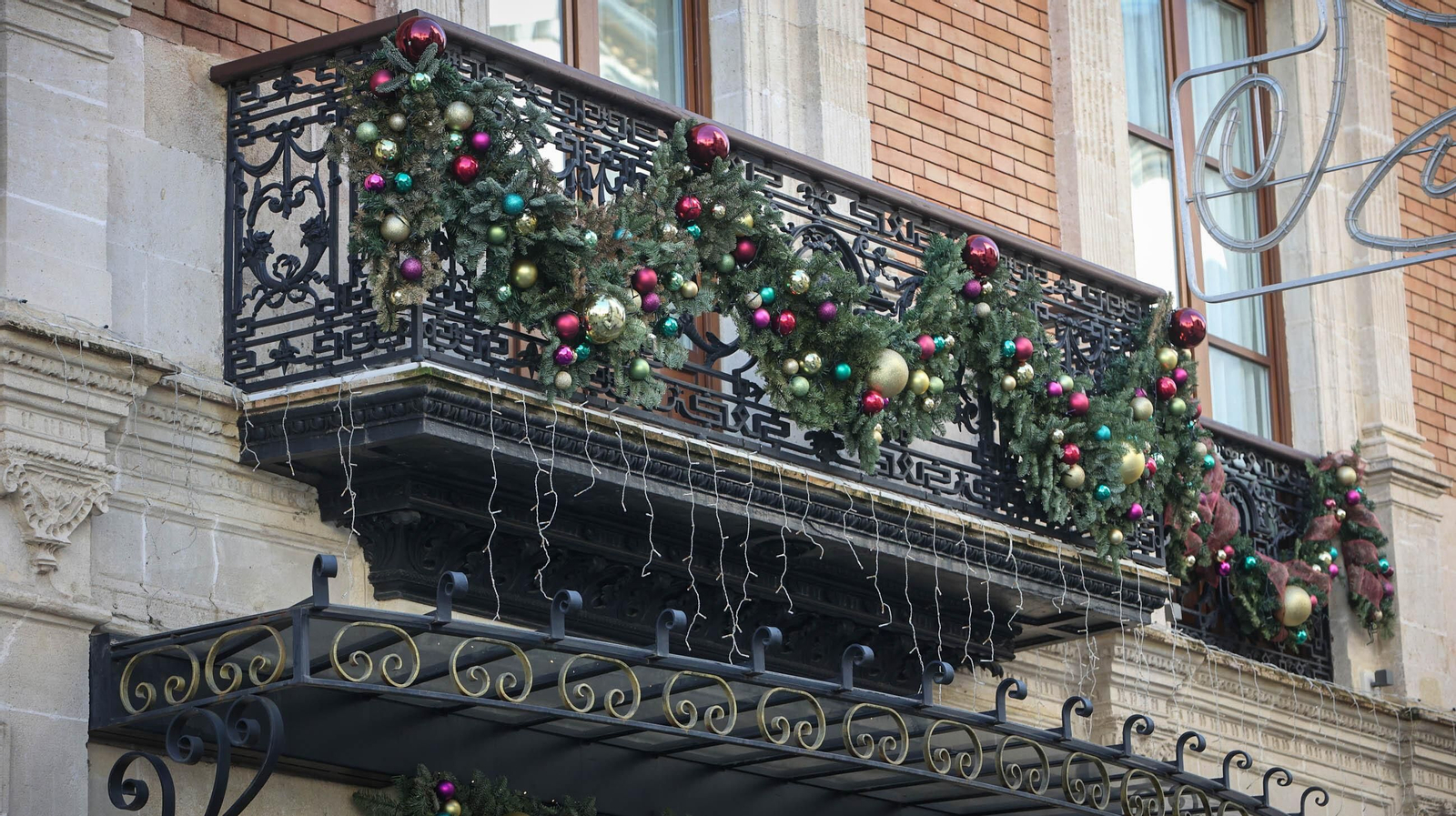 Así es la decoración navideña del Hotel Casa Palacio maría Luisa