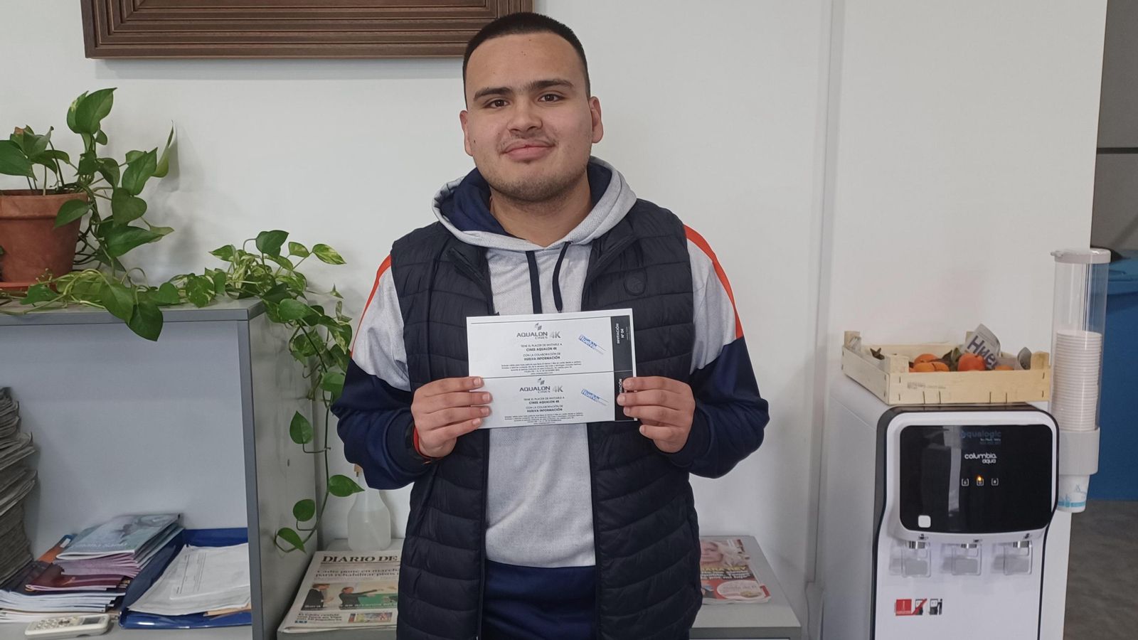 Francisco Jossue López, uno de los ganadores del sorteo anterior