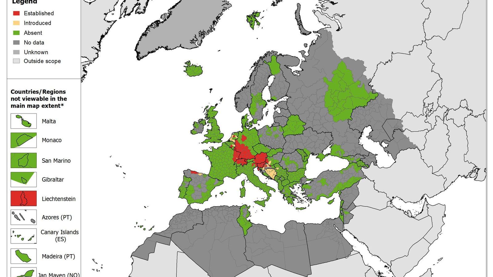 Situación del Aedes Japonicus en Europa
