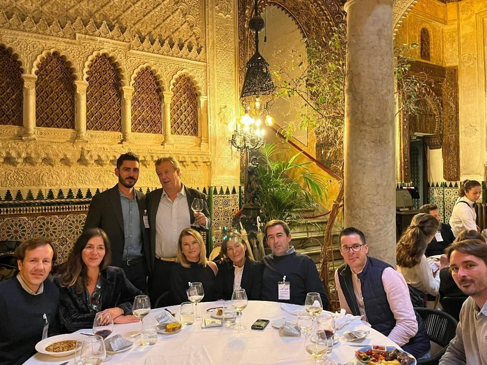 Carlos González-Gordon, Sergio Rodríguez, Rocío Galván, Paula Abril, Juan Antonio, Juan Manuel, Joaquín y Rafael Lamet y Angela Morán.