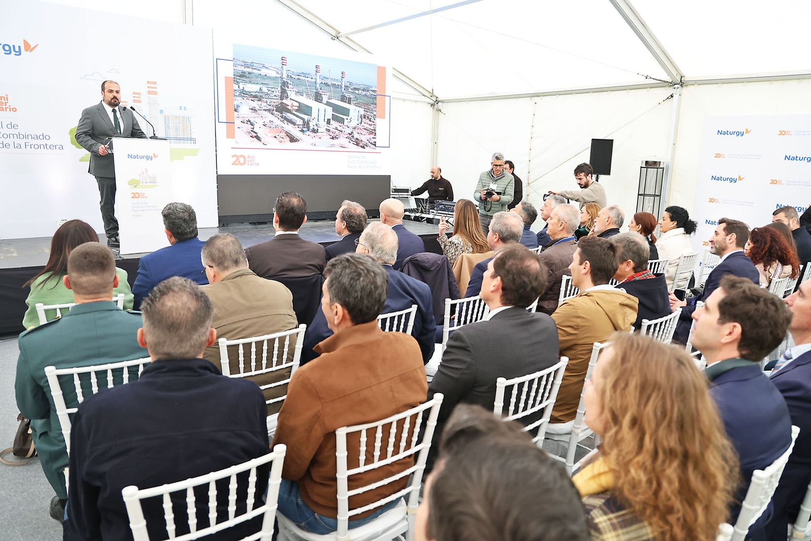 Imágenes del acto del 20 aniversario de Naturgy en Palos de la Frontera