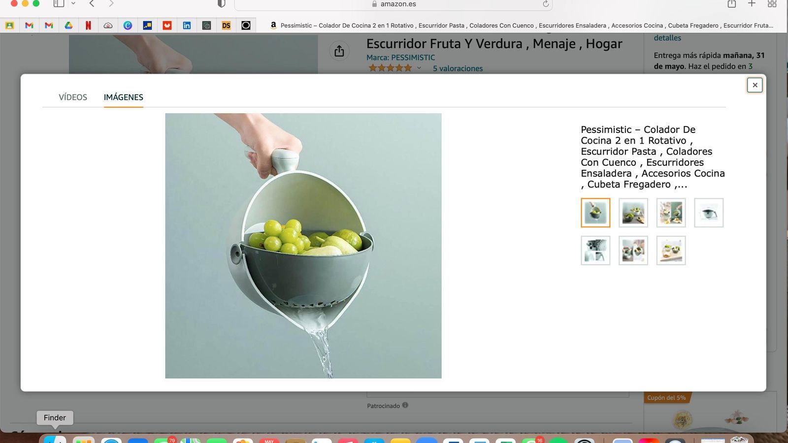 Colador De Cocina 2 en 1