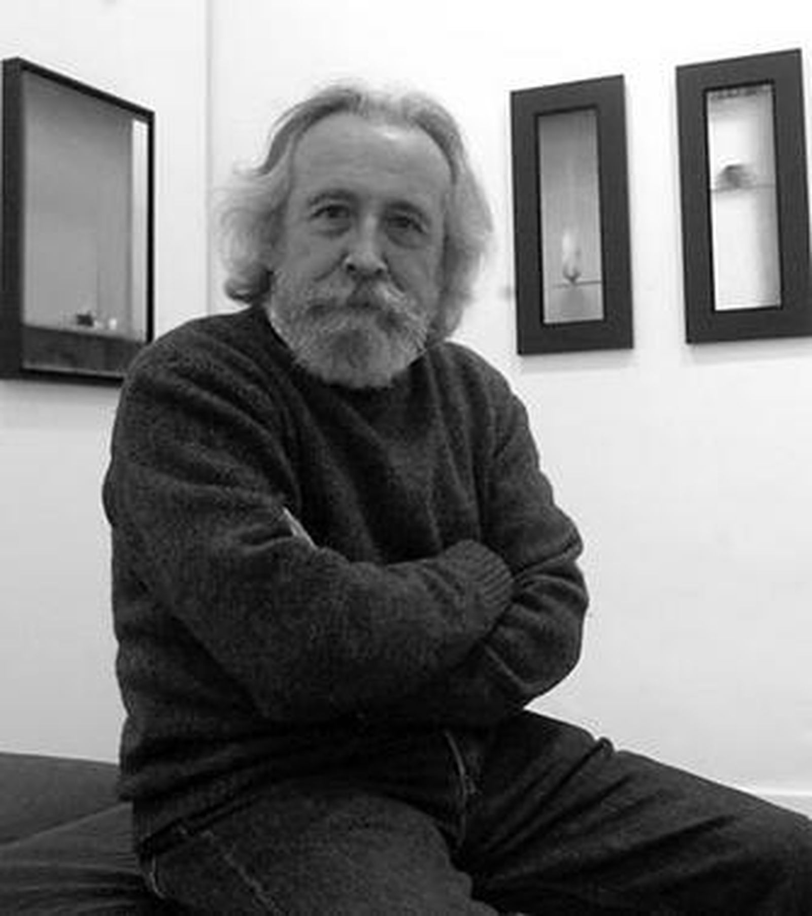 Pedro Escalona, ayer en la Galería Benot.