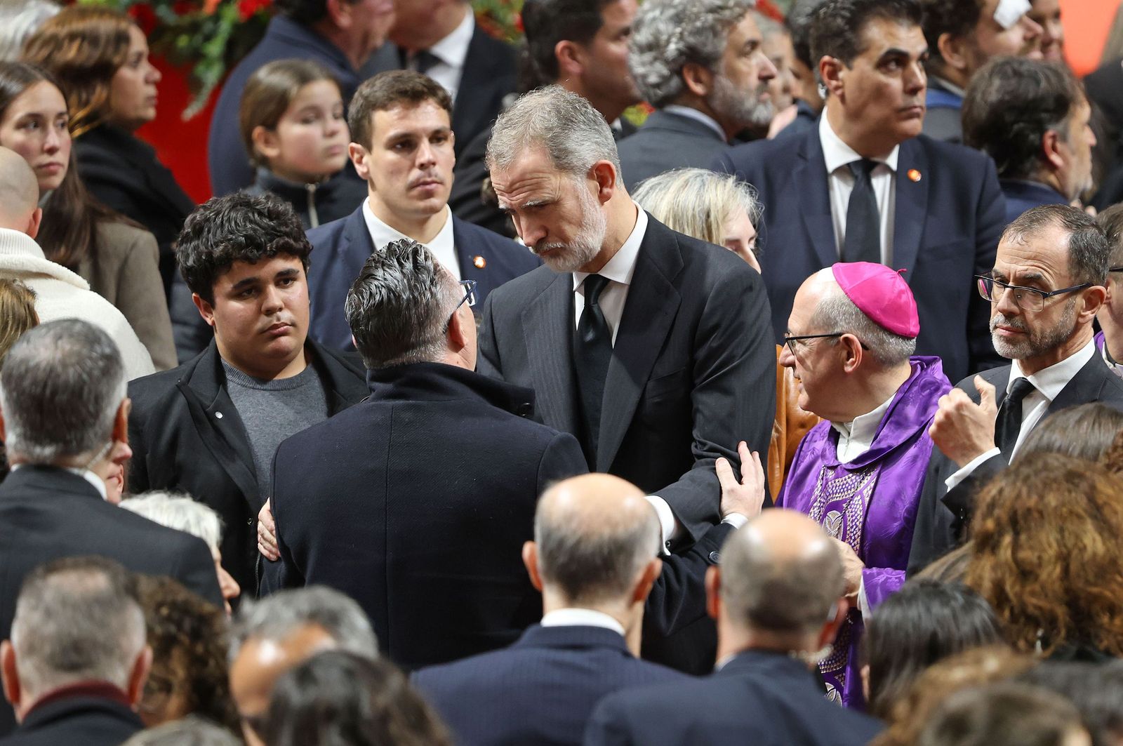Fotografías de la misa funeral por las víctimas del accidente de tren en Adamuz
