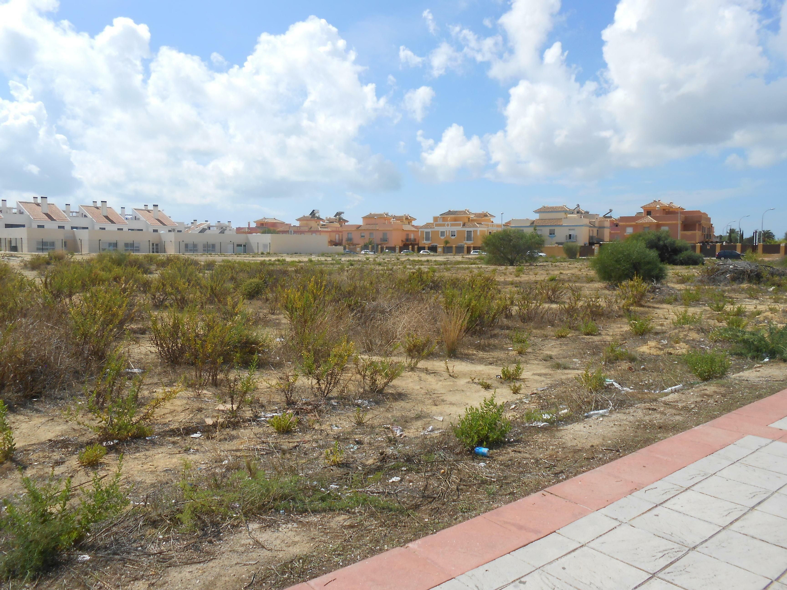 Parcela en la que está prevista la construcción del colegio en Casines