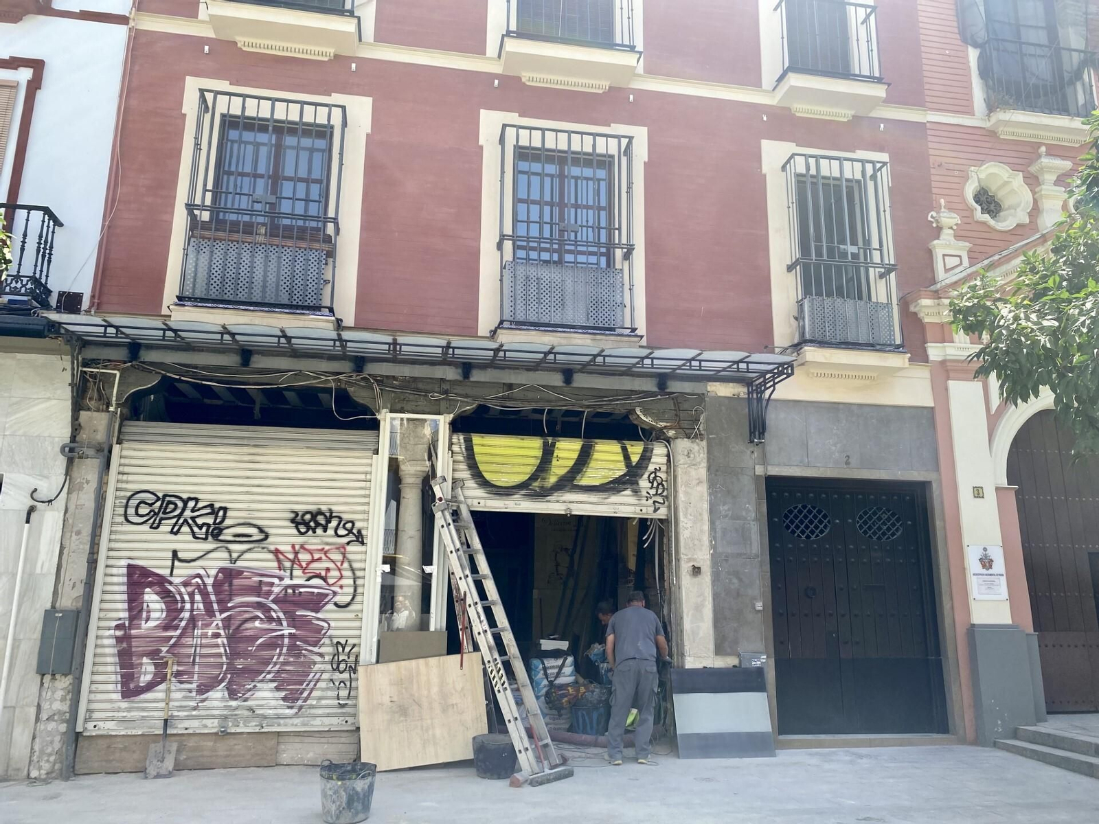 El local en estado de obras.