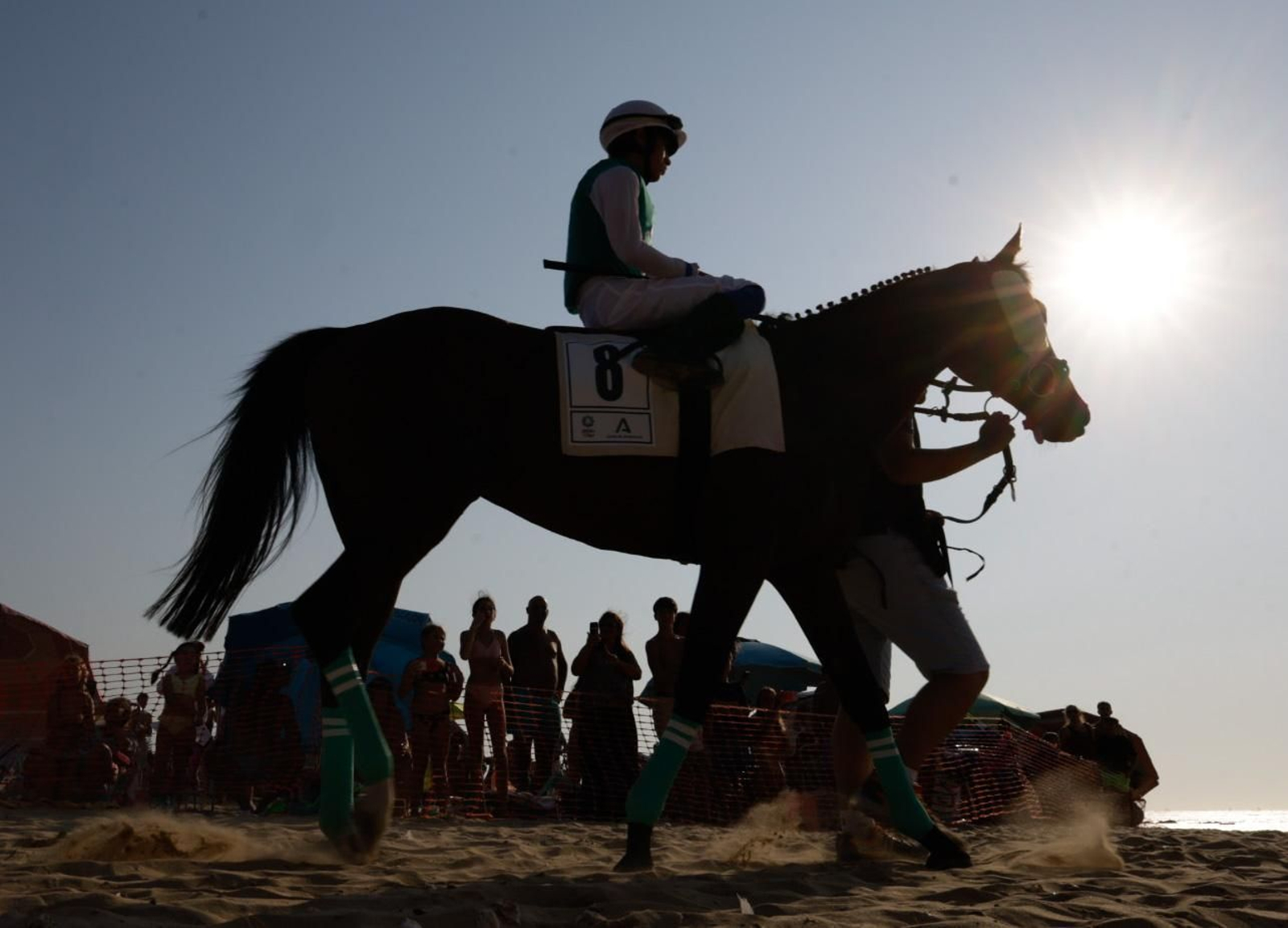 Imagen de la segunda jornada del ciclo final de las Carreras de Caballos de Sanlúcar 2025
