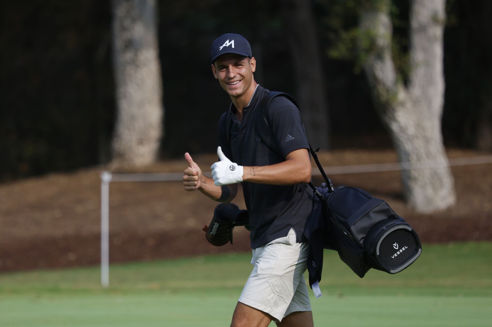 Marcos Alonso y Morata atraen las miradas durante el pro-am del LIV de Valderrama