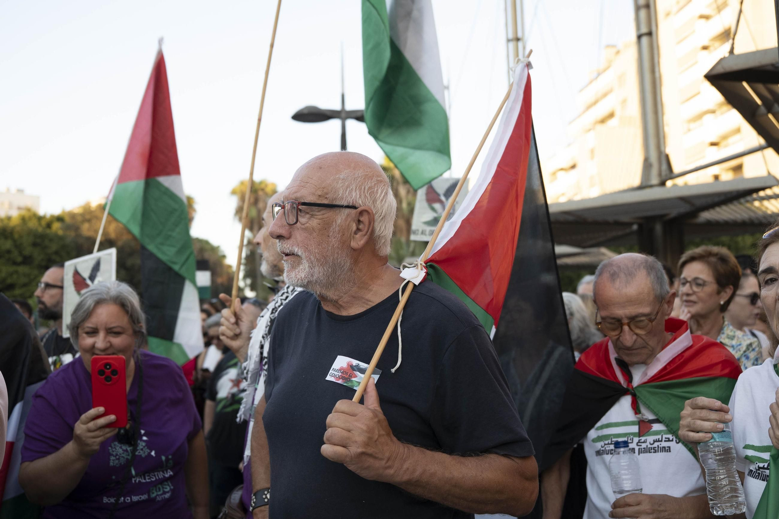 Manifestación convocada por la Plataforma Almería por Palestina