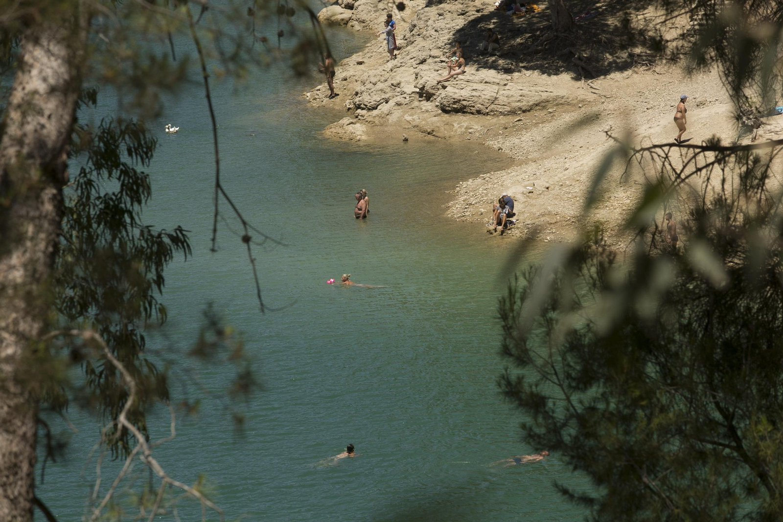 El pantano de Ardales en uma imagen de archivo.