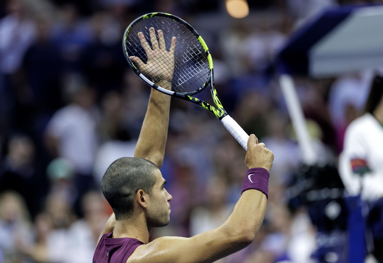 Las fotos del demoledor Alcaraz en la segunda ronda del US Open