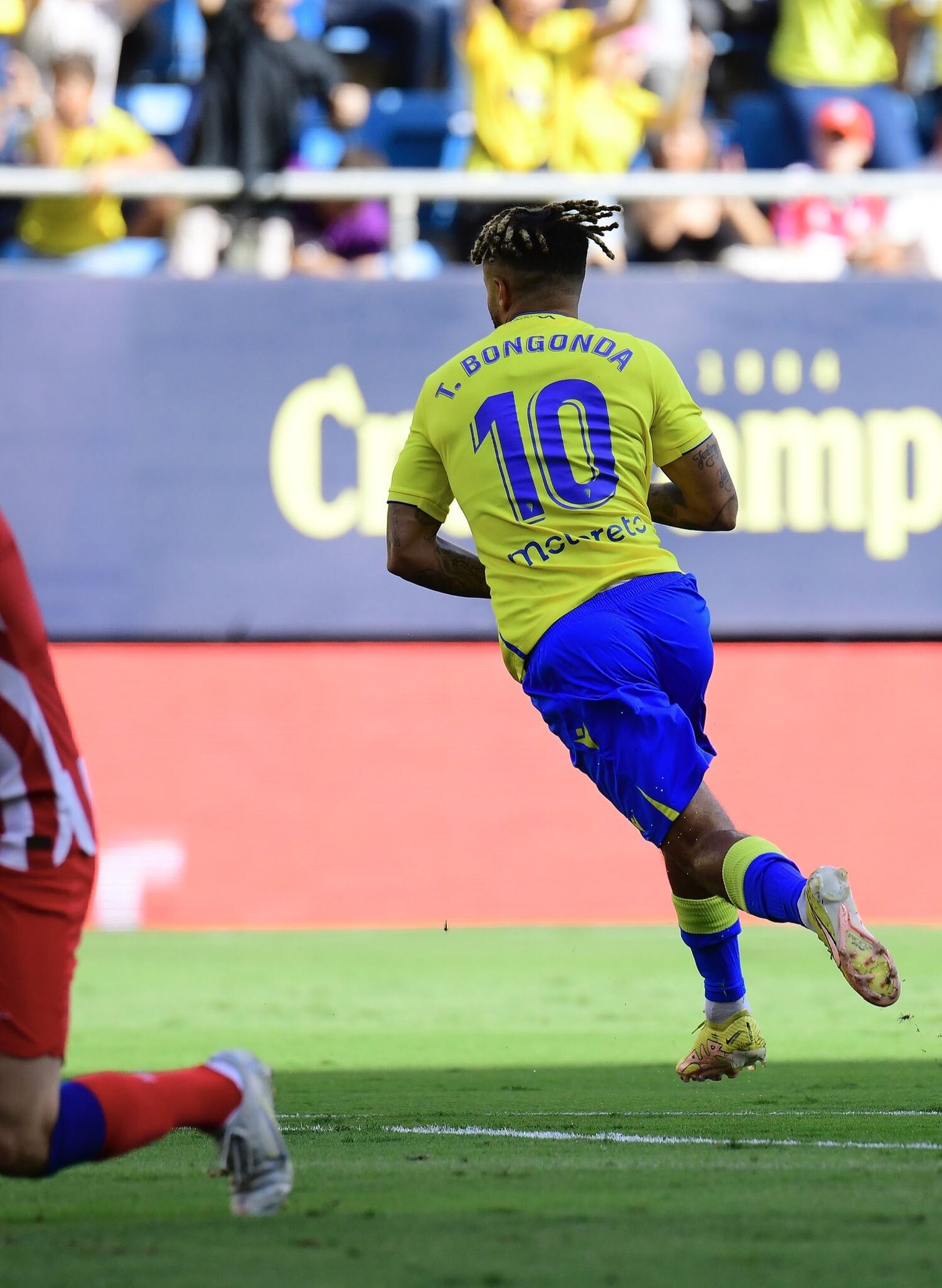 Bongonda tras el gol que le marcó al Atlético de Madrid.
