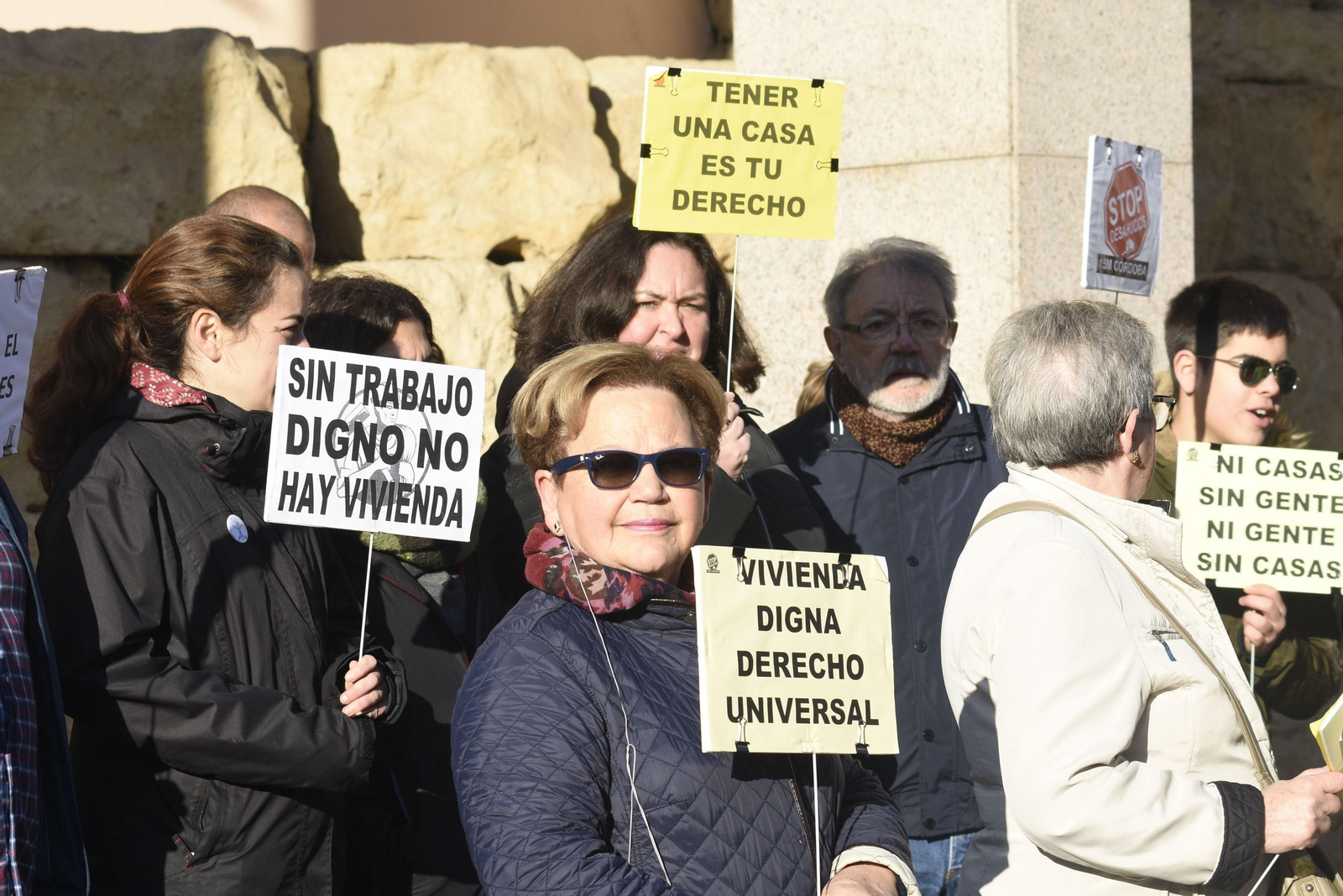 Protesta por una vivienda digna en Córdoba.