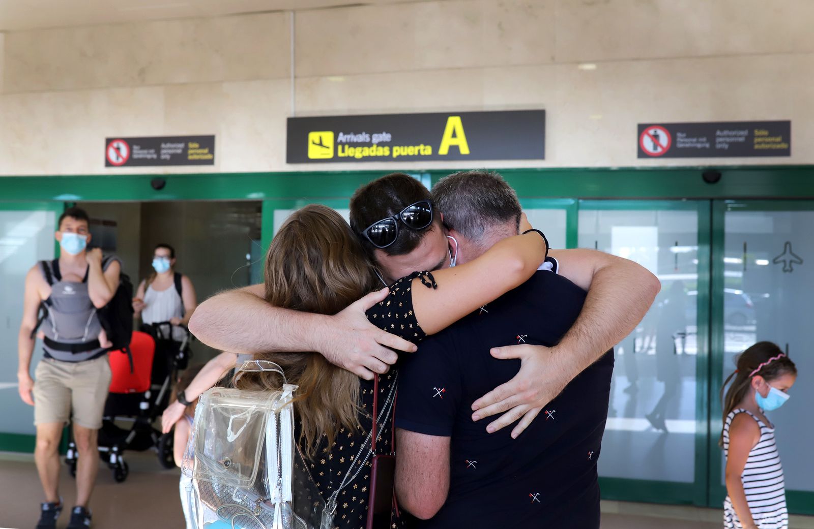 Llegada del primer vuelo de Ryanair desde Barcelona tras la pandemia