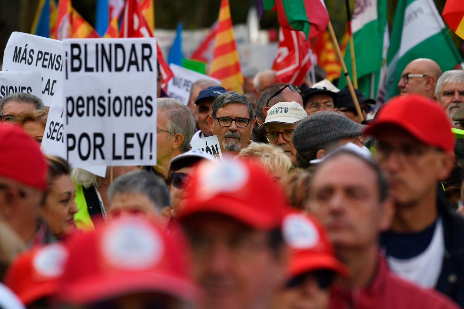 Protesta por la situación de las pensiones.