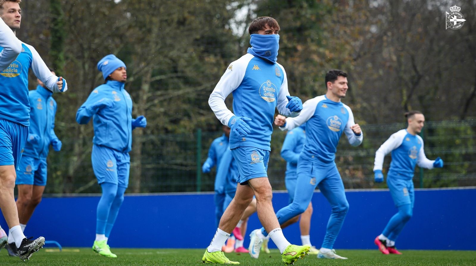 Un entrenamiento del Deportivo.