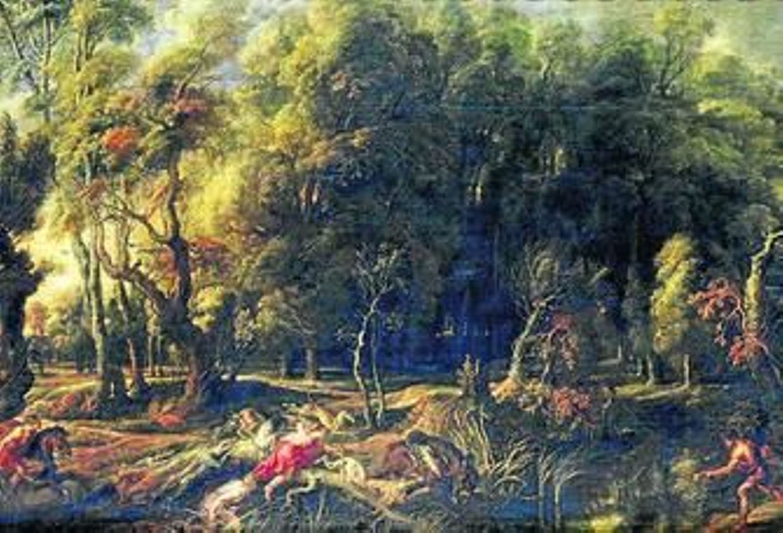 1. Una de las piezas estrella de este proyecto es 'Atalanta y Meleagro cazando el jabalí de Caledonia', fechado en 1635-36 y obra de Pedro Pablo Rubens, del que se exhibirán en Sevilla otros dos exquisitos ejemplos de su pincel como 'Acto de devoción de Rodolfo I de Habsburgo'  y 'Visión de san Huberto'.  2. 'Mercado y lavadero de Flandes', realizado en 1621-22 por Jan Brueguel el Viejo y Joos de Momper el Joven, bellísimo y cautivador escenario de lo cotidiano.